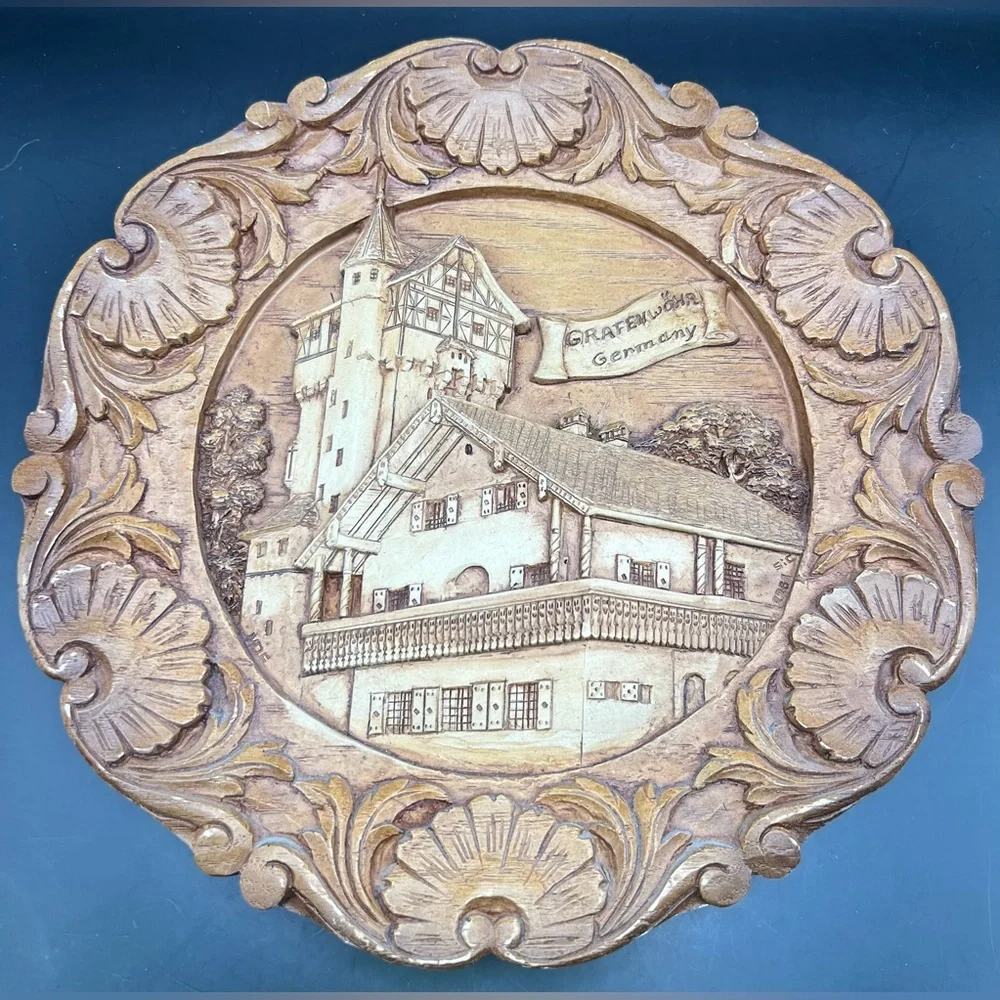 Intricately Carved Wall‎ Decor- Germany Plate